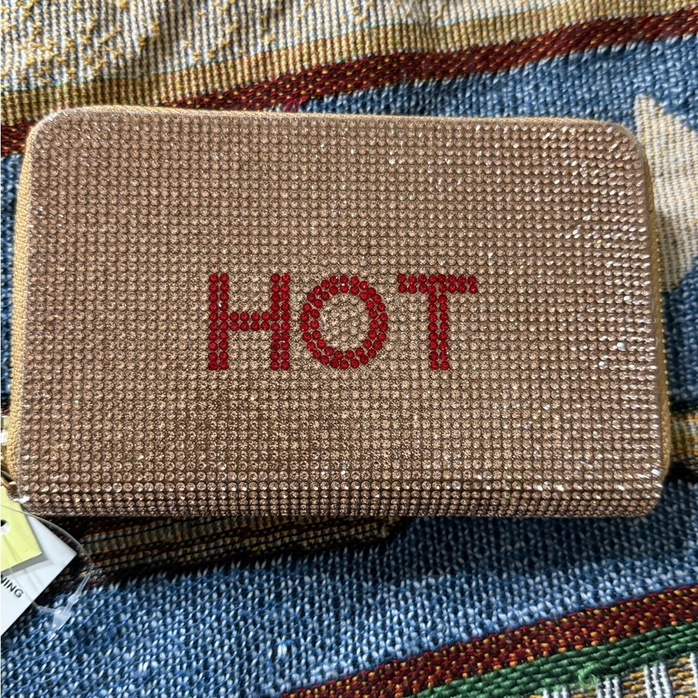 Tems Glittering Gold Evening Clutch